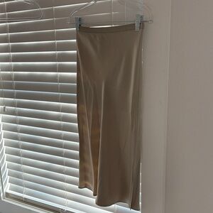 Annie Bing Silk Gold Skirt